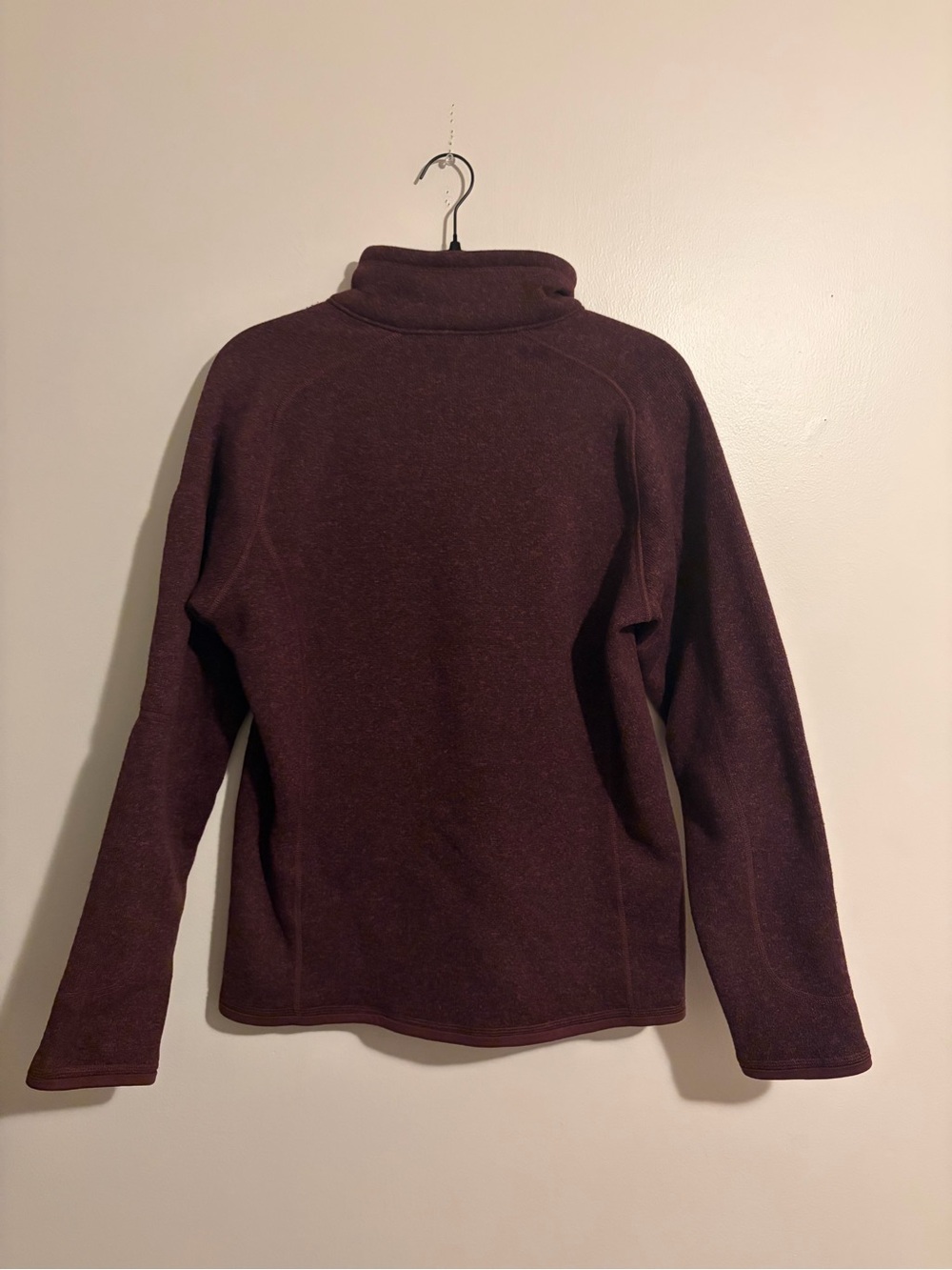 Patagonia Men's Zip-Up Fleece Sweater - Burgundy - Picture 3 of 9